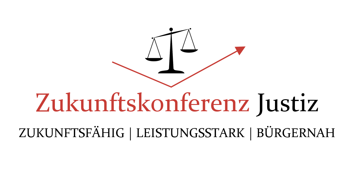 Logo der Zukunftskonferenz Justiz
