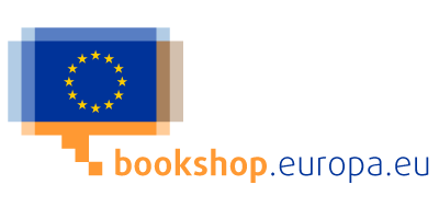EU bookshop Banner - Abbildung der Euopäische Flagge in einer Sprechblase 